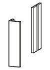 Duravit Korpusblende L-Cube 40x2-10x1,6cm, nussbaum natur