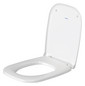 Duravit WC-Sitz D-Code Compact ohne Absenkautomatik, Scharniere Edelstahl, weiß
