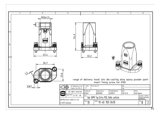 HART HAN 3HPR-gg-SV-M20,     19407030410 