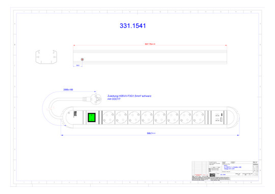 Bachmann PRIMO 8xCEE7/3 1xUSB   331.1541 