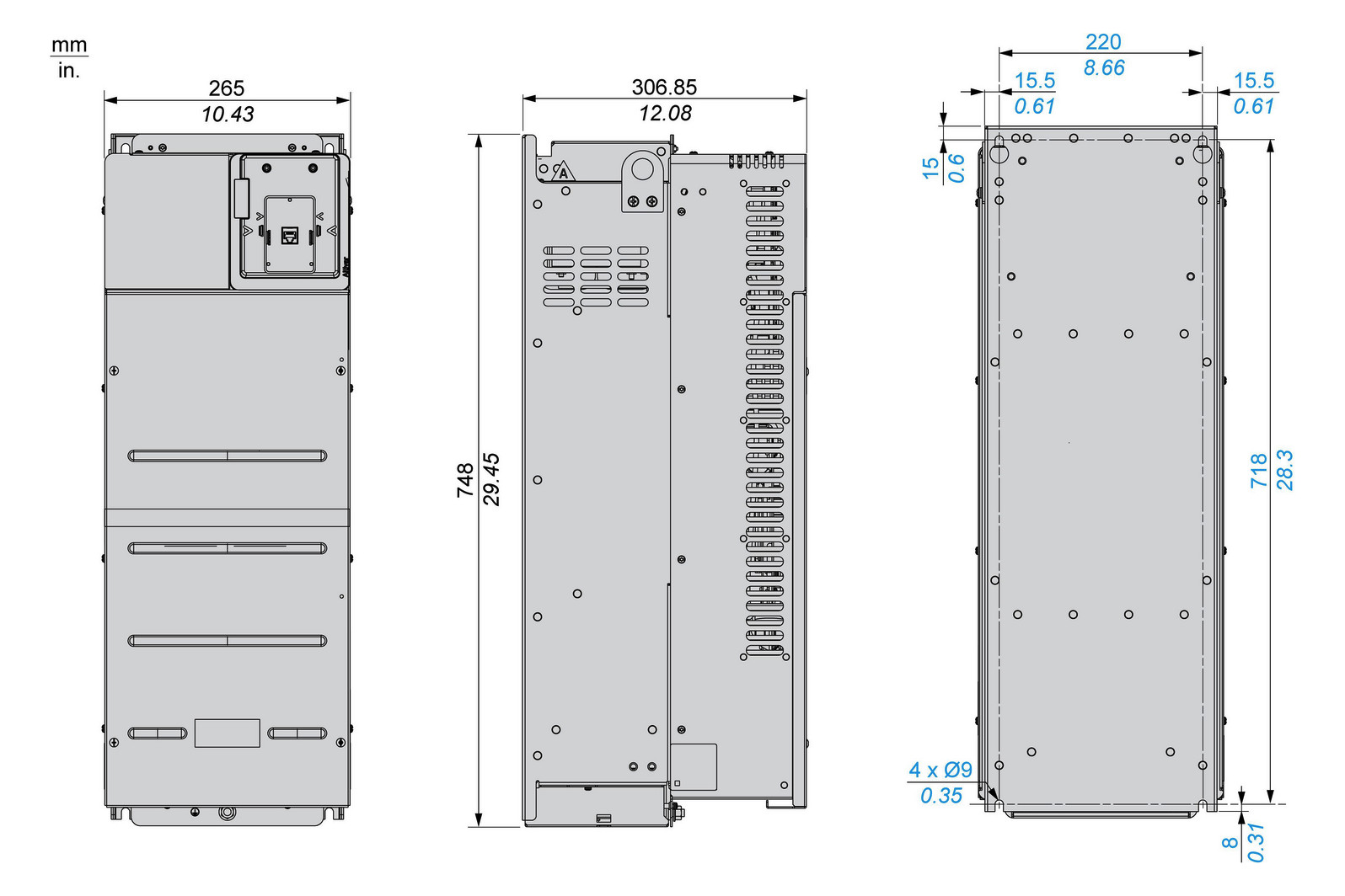 Frequenzumrichter lin=75k 380-480V E3ph A3ph 500Hz 50/60Hz IP20 5%F 0%V Frequenzumrichter lin=75k 380-480V E3ph A3ph 500Hz 50/60Hz IP20 5%F 0%V