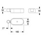 NB Cavere Duschablage 7515280 160x80x50 nachrüstbar Manhattan