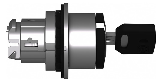Schlüsselschalter 2stuf rnd Ø30,5mm Tastend