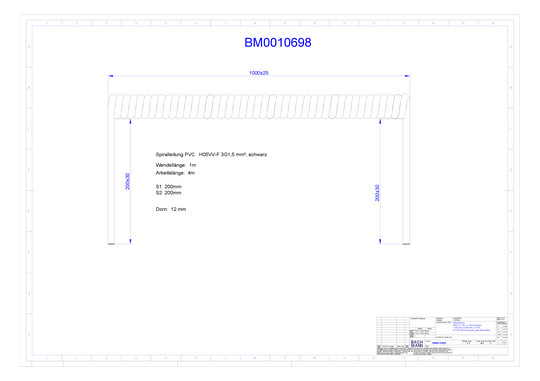 Bachmann Spiralleitung H05VV-F BM0010698 