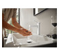 hansgrohe Waschtisch-Einhebelmischer 110 Finoris mit Zugstangen-Ablaufgarnitur, mattweiß