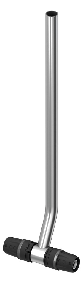 TECE Heizkörper-Montage-T-Stück TECElogo Push 16 x 15 mm Cu, vernickelt