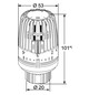 Heimeier Thermostat-Kopf VK Standard, mit Klemmverschluss, weiß