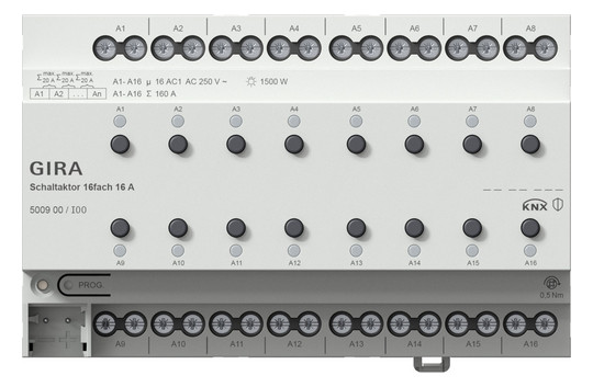 GIRA 500900 Schaltaktor 16f 16 A KNX REG 