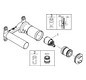 GROHE UP-Grundkörper 1/2", Universal, mit Temperaturbegrenzer, für 2-Loch-Waschtischarmatur
