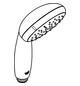 GROHE Handbrause Tempesta 100 2 Strahlarten, chrom