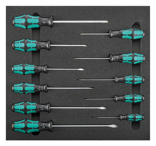 Werkzeugmodul 2/3 - 11-teilig, Wera-Schraubendreher