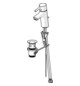 HANSA Waschtisch-Einhebelmischer HANSAVANTIS mit Ablaufgarnitur, Ausladung 109mm, Pinhebel, chrom