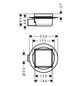 hansgrohe RainDrain Spot Boden-Punktablauf Komplettset, 150x150mm, rückseitig befliesbar, Edelstahl