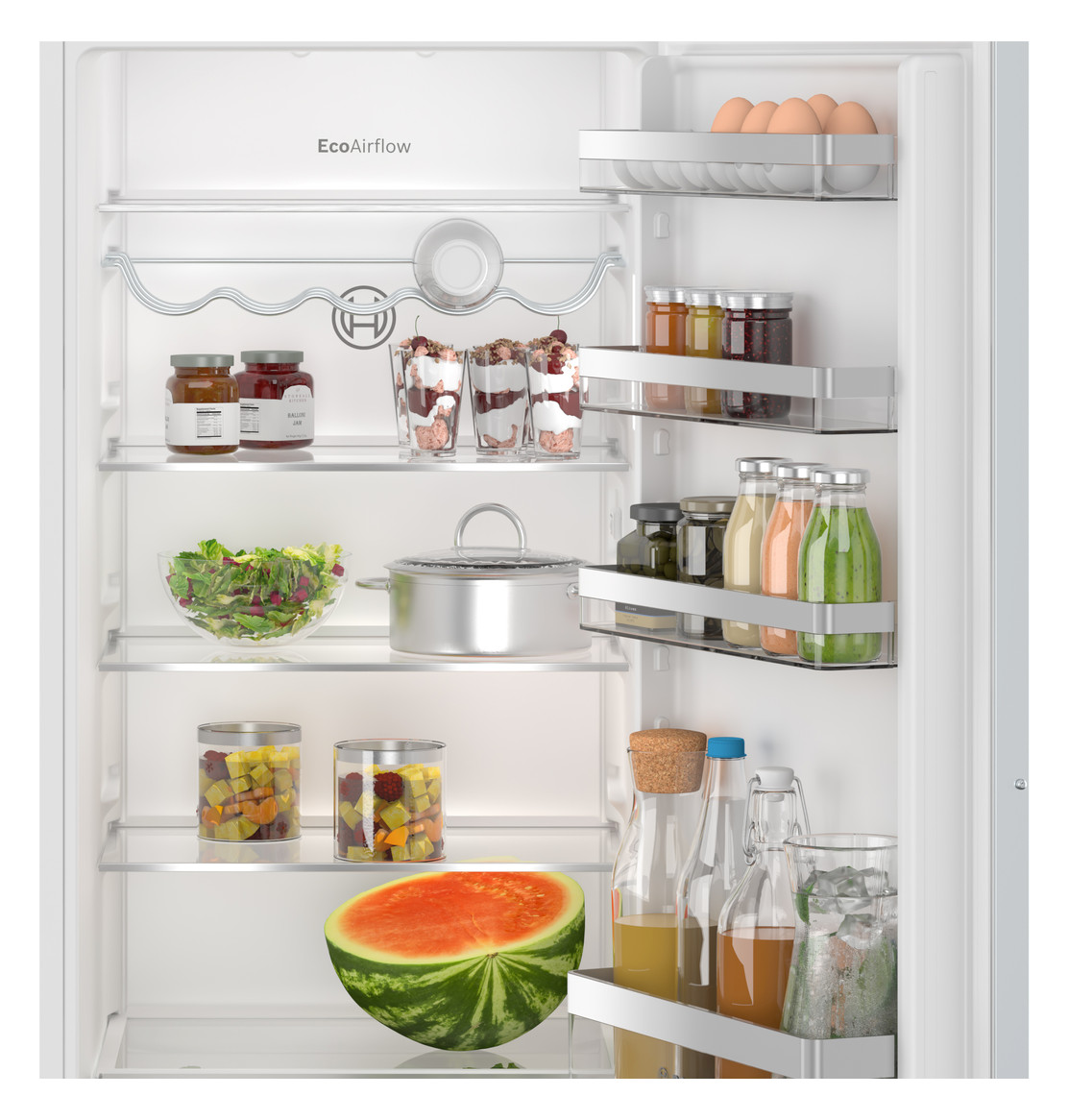 Kühlschrank EB E 204l N1225mm integr ws Dekor mit Zubehör möglich fest 101kwh