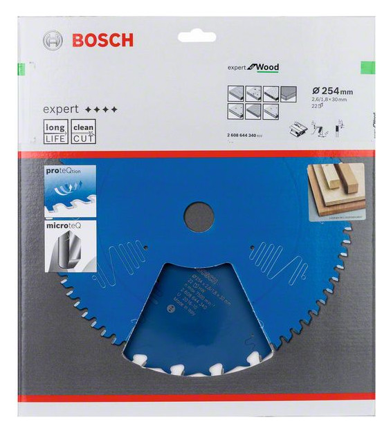 Bild HM-Kreissägeblatt 254x2,6/1,8x30 22Z WZ Bos VE à 1 Stück Expert für Wood Tischsäg - BOSCH-1