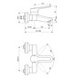 Ideal-Standard Wand-Waschtisch-Einhebelmischer CeraPlus AP, Ausladung 104mm, DN 15, chrom