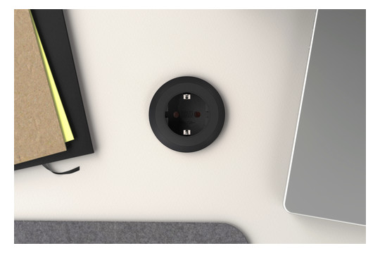 Bachmann PIX 1xSchuko sw 2,0m    926.001 