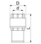 Schlösser Fußventil 5130 2" IG, System York, mit Feder, Messing