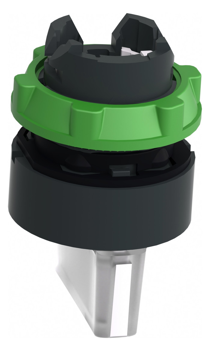 Wahlschalter 3stuf Drehkn bel.b ws rnd Geeignet für Beleuchtung Ø22,5mm