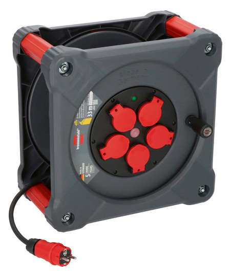 BRENNENSTUHL Professional-Kunststoff-Kabeltrommel KA3100...
