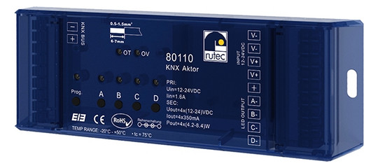 LED-Trafo 16,8-33,6W 350mA 24V IP20 dyn Kstgeh 166x53,4x23mm