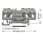 Reihenklemme 0,08-2,5qmm Serie 280 24A 1Etage 3kl gr Hutschiene TH35