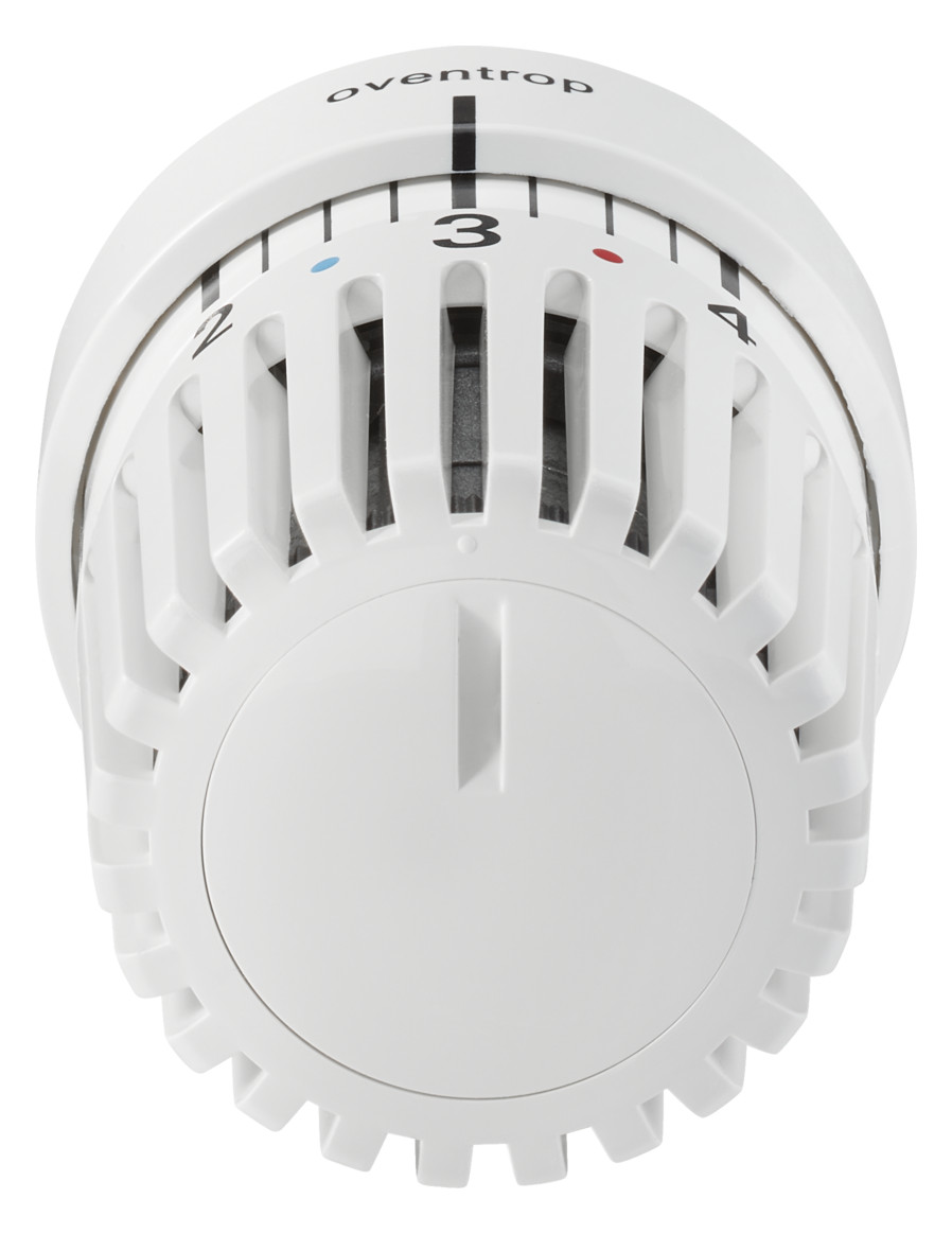 Oventrop Thermostat Uni LH weiß, 7-28 °C, mit Nullstellung, mit Flüssig-Fühler