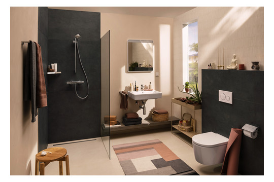 hansgrohe Waschtisch Xanuia Q 600x480mm, mit Hahnloch/Überlauf, weiß