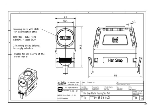 HART Gehäuse 09330160401     09330160401 