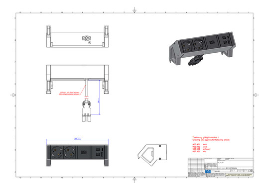 Bachmann DESK2 ALU BLACK         937.301 