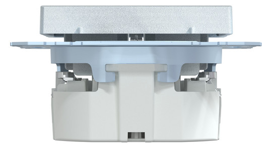 Steckdose 1f alu mt System M UP IP20