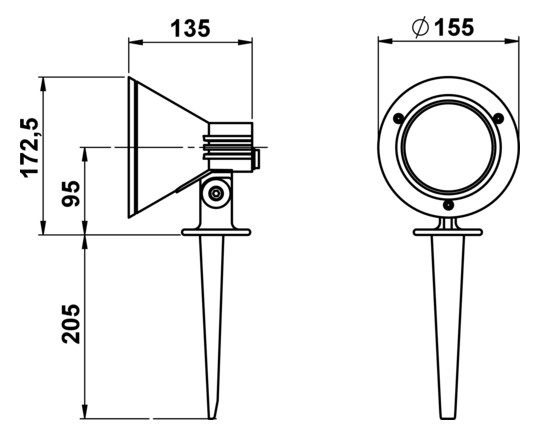 LED-Wegeleuchte 16W IP54 3000K 2240lm ws Alu 1LED Gl_tr