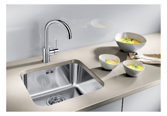Blanco Becken SUPRA 400-U 43 x 43 cm, Edelstahl Bürstfinish, für Unterbau