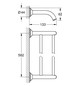 GROHE Badetuchhalter Essentials Authentic 62,6cm, doppelt, verdeckte Befestigung, chrom