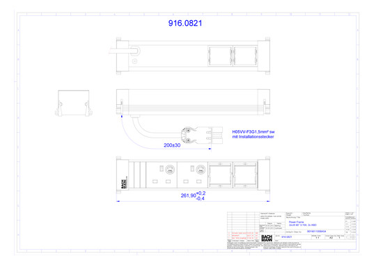 Bachmann Steckdoseneinheit      916.0821 