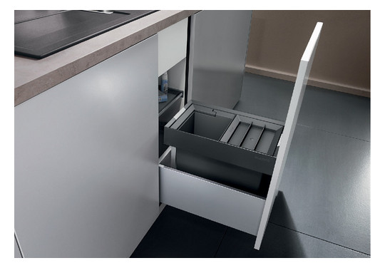 Blanco Abfallsystem FLEXON II 30/2 2 Behälter, mit Systemdeckel, 2x 8 l, Eimerdeckel 8 l