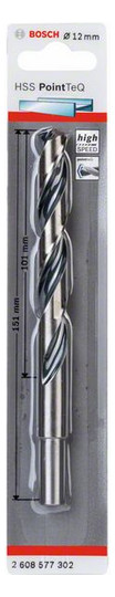 Metallbohrer Ø12mm zyl.Steckachse Edst f.Edelstahl f.Stahl