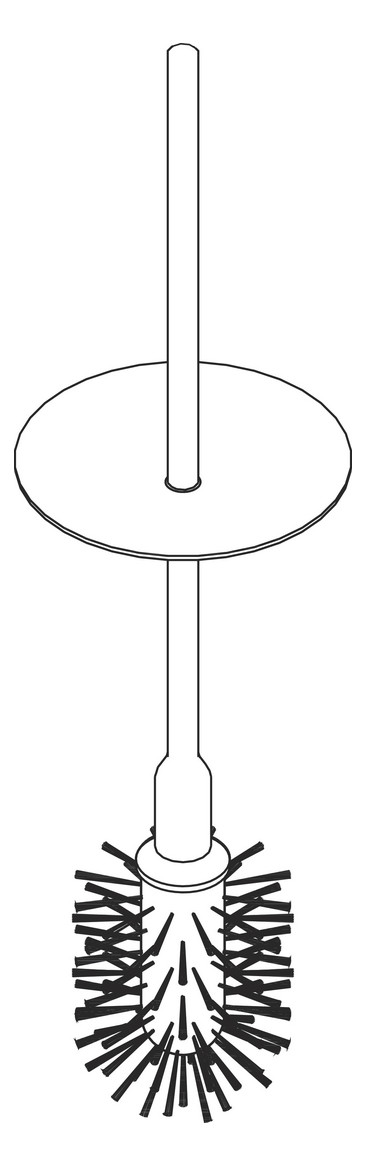 40889-WC-BÜRSTE MIT STIEL, CHROM