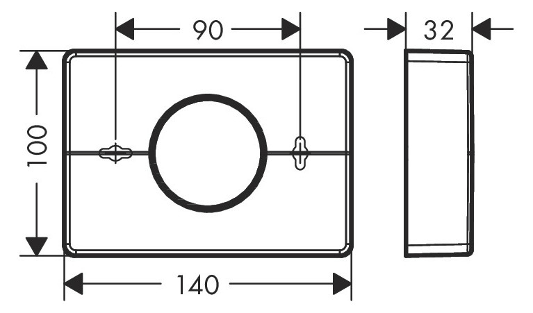 hansgrohe Hygienebeutelspender AddStoris 140x100mm, Wandmontage, chrom