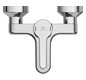 Ideal-Standard Wand-Waschtisch-Einhebelmischer CeraPlus AP, Ausladung 104mm, DN 15, chrom