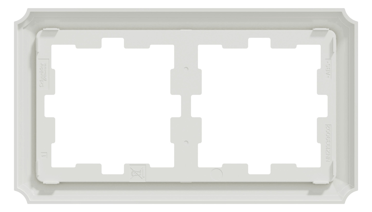 Rahmen 2f lows glz Kst Unterputzmontage Thermopl