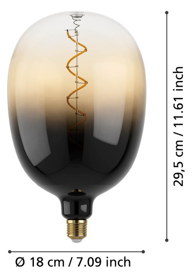EGLO Leuchtmittel E27-LED T180 4W  12553 