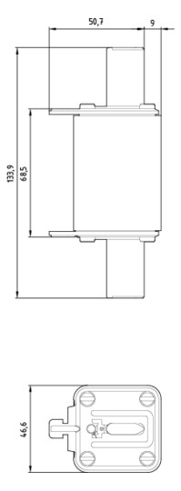 NH-Sicherungseinsatz 224A NH1 500VAC gG Kombik