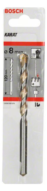 Zentrierbohrer Ø8x120mm