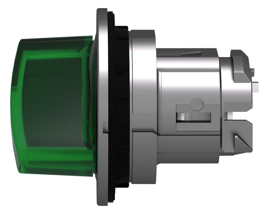 Knebelschalter 2stuf bel.b gn rnd Ø30,5mm Geeignet für Beleuchtung