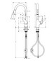hansgrohe Spültisch-Einhebelmischer 220 Focus M42 mit Ausziehbrause, 2jet, Edelstahl-Optik