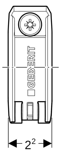Geberit Fixpunktbefestigung FlowFit 75 mm, Breite 103 mm, 1-teilig
