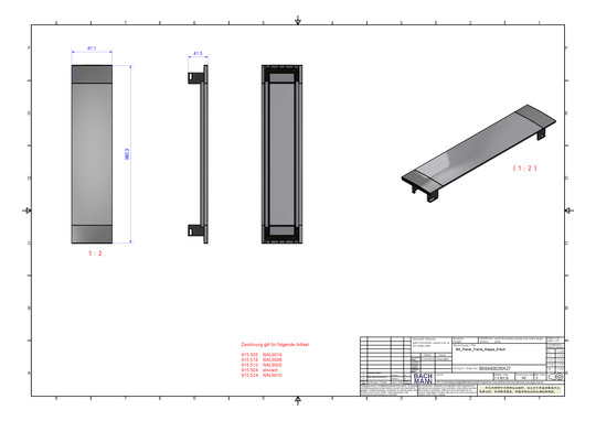 Bachmann POWER FRAME COVER       915.524 