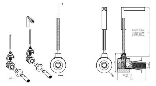 VitrA Bad Befestigungsset V-Fit 2.0 für Wand-WC, für 5174, 5675, 5676, 7672