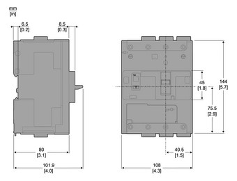 Leistungsschalter 100A 3p 40-100A/In IP40 Einb Festeinbau Schraub